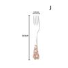 1/4Pcs Animal Cartoon Cute Fork Stainless Steel Children Spoon Fork Children Kids Cutlery Set Tableware Dinnerware Supplies Gift