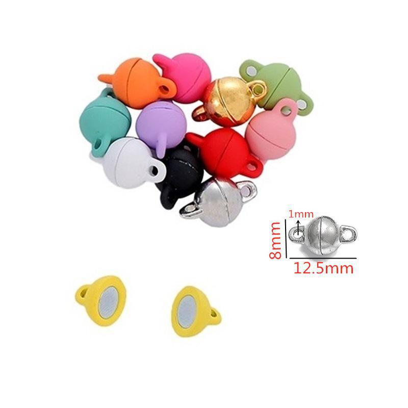 Cylindrical Magnetic Couple Bracelet & Hair Rope with DIY Buckle