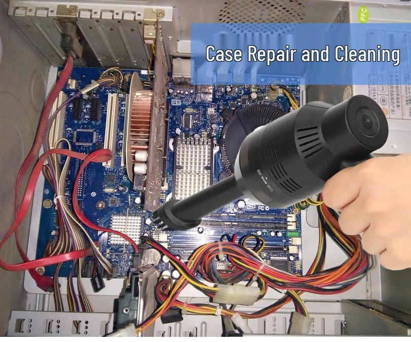 Wireless USB Charging Handheld Vacuum & Speaker Cleaner for Desktop Computers