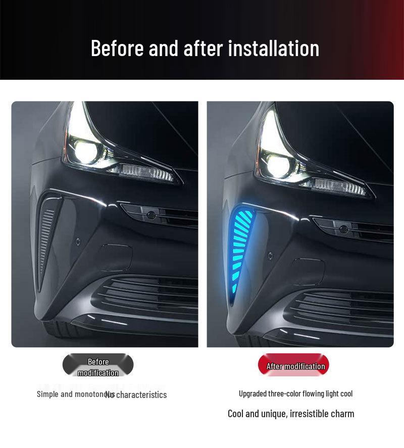 LED Front Fog Lights for 2019-2021 Toyota Prius 40 Series - Daytime Running Lights Modification