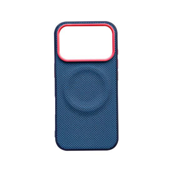 Phone Case for IPhone 17 Pro/Pro Max Stain-resistant Phone Cover Woven Texture Protective Case with Magnetic Charging