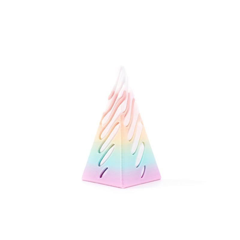 1 Piece Spiral Cone Decompression Toy 3D Printed Pyramid Impossible Pass-Through Sculpture Square Pillar Helix Screw Fidget Toys