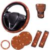 Rhinestone Bling Car Interior Accessories Set Steering Wheel Protective Case  Car Protection