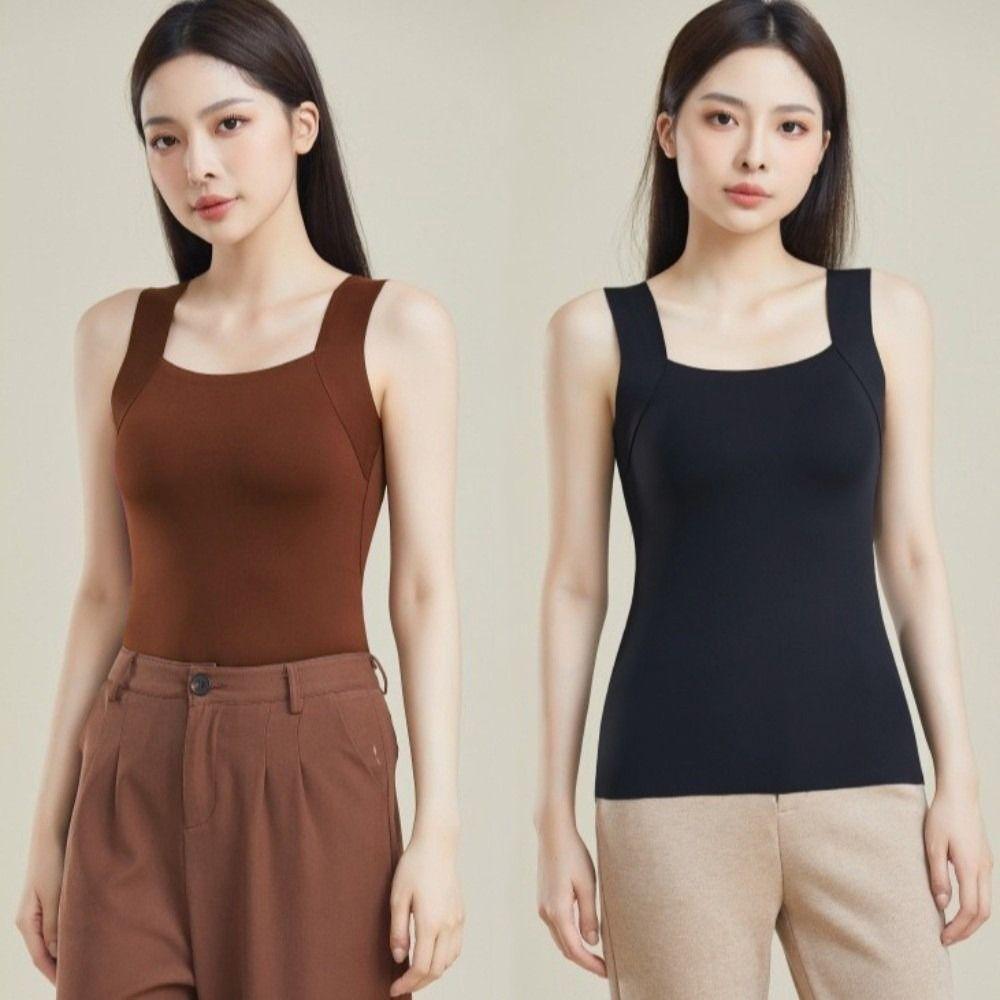Sleeveless Thermal Underwear Seamless Heating Vest Top Tank Top Women's Vest Four Seasons