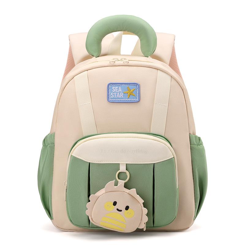Schoolbag Kindergarten School Bag Boys and Girls New Lightweight Versatile Color Matching Backpack Medium and Large Class Baby Backpack