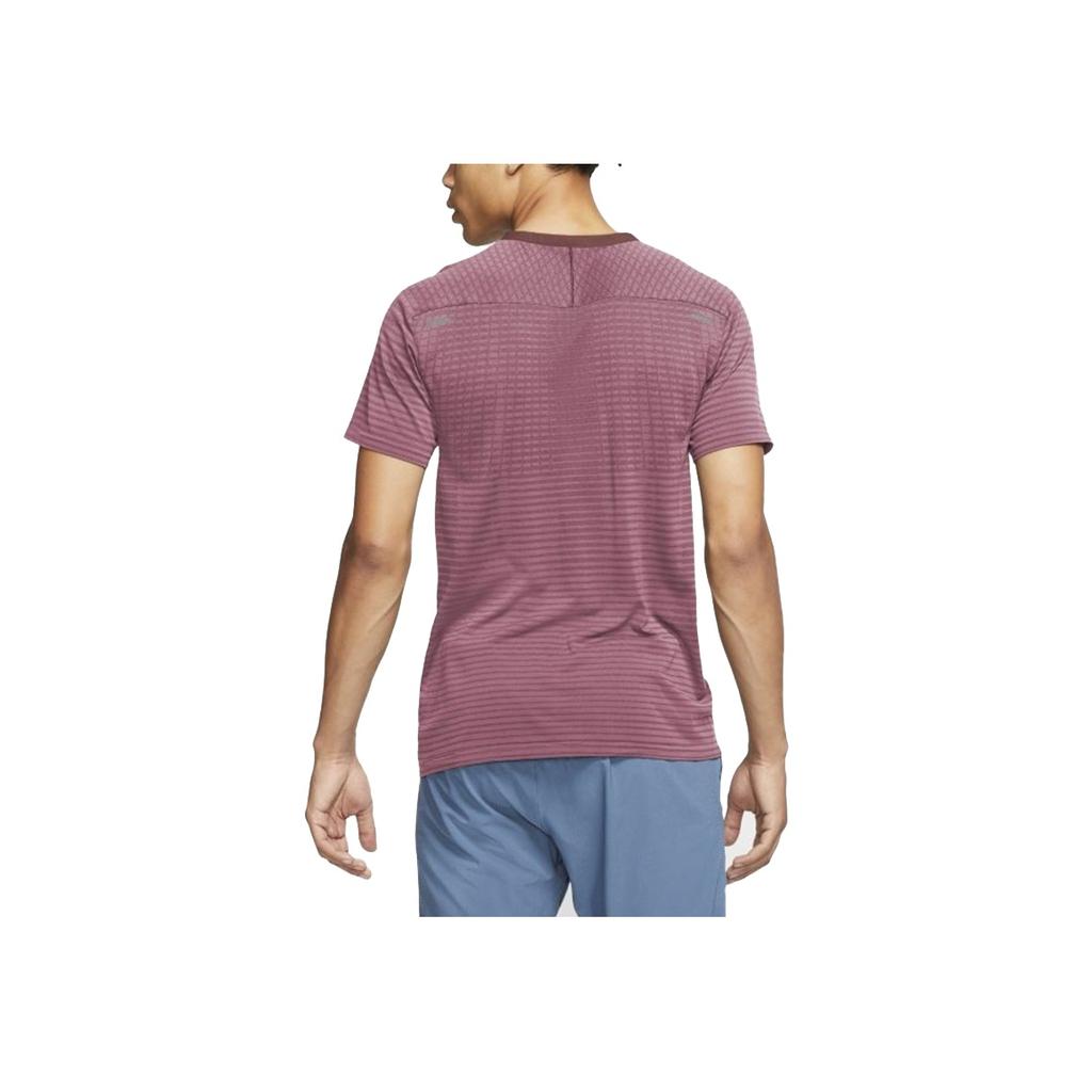 Nike Techknit Ultra Quick-Dry Breathable Running T-Shirt Men Tops Magenta CJ5345-614