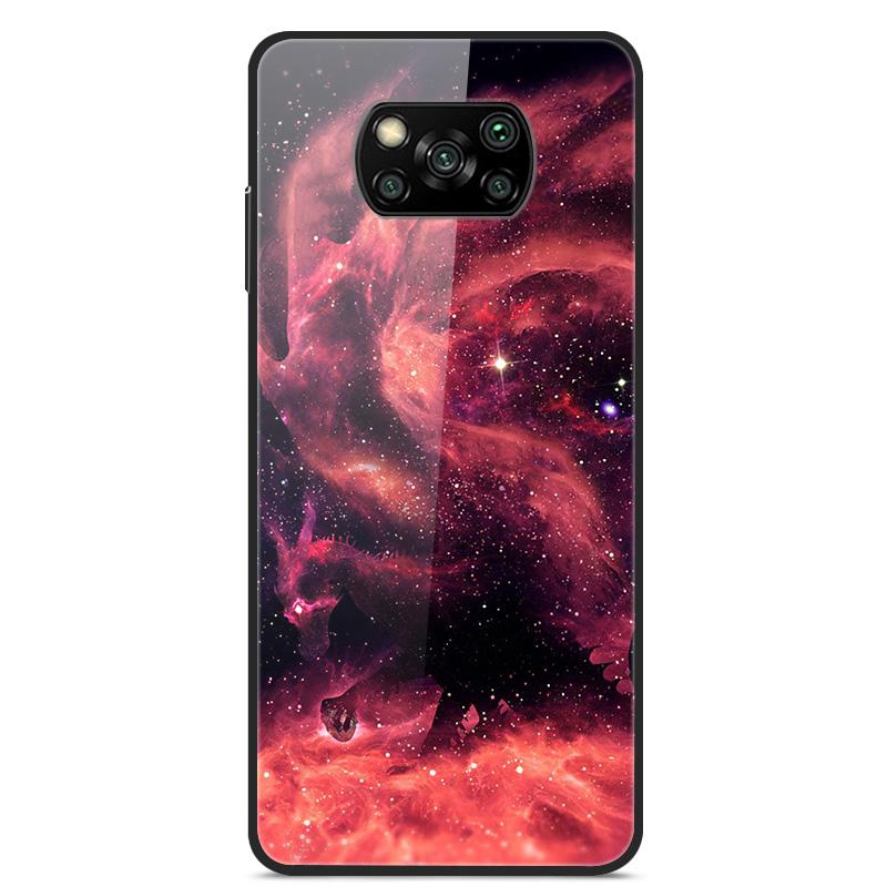 Glass Back Cover For Xiaomi Poco X3 Pro Poco X3 NFC Case Tempered Glass Case For Xiaomi Mi 10T Lite Case Funda POCO X 3 PRO Case