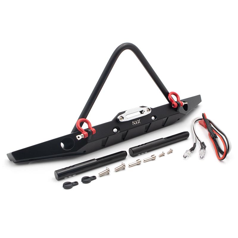 KYX Racing Aluminum Front Bumper Upgrades Parts Accessories for 1/10 RC Crawler Car Axial SCX10 II III PRO TRX4 TRX6 Gen8 Gen9