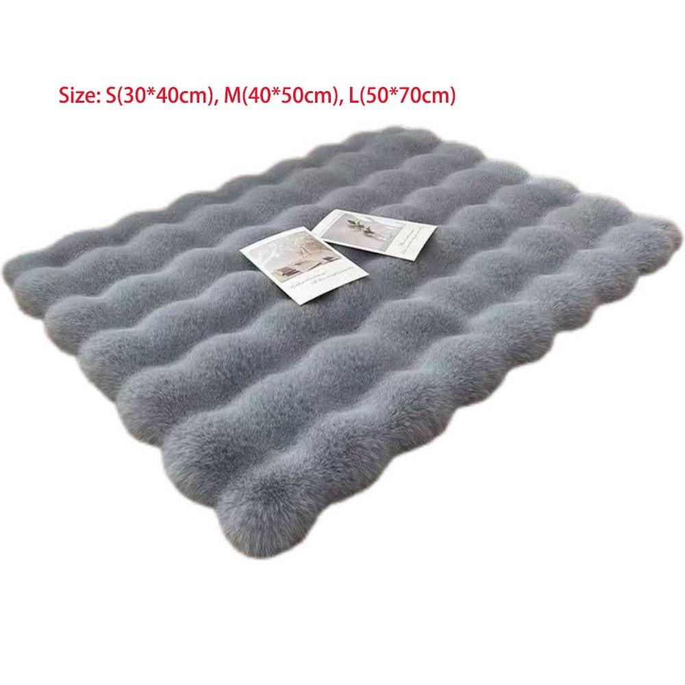 Soft Fluffy Pet Sleeping Mat Thickened Design Fluffy Pet Blanket Warm Plush Pet Mat  Indoor Pet Use