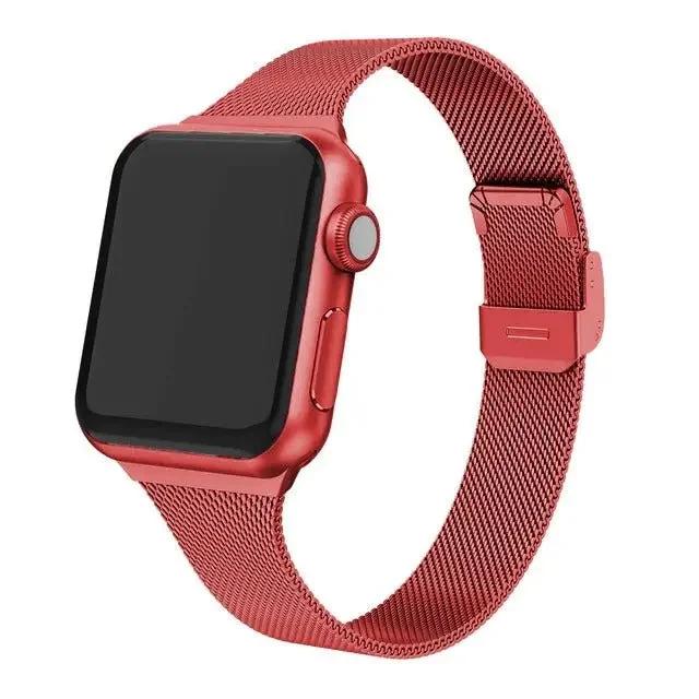 Milanese Strap for Apple Watch 44mm 40mm 45mm 41mm 46mm 42mm 38 49mm Metal Bracelet iWatch Series 10 Ultra 9 8 7 6 5 4 3 SE band