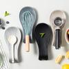 1 Pièce Support de Cuillère en Silicone Repose-Cuillère de Cuisine Ustensile Résistant à la Chaleur Étagères de Rangement Outils de Cuisine Accessoires de Cuisine