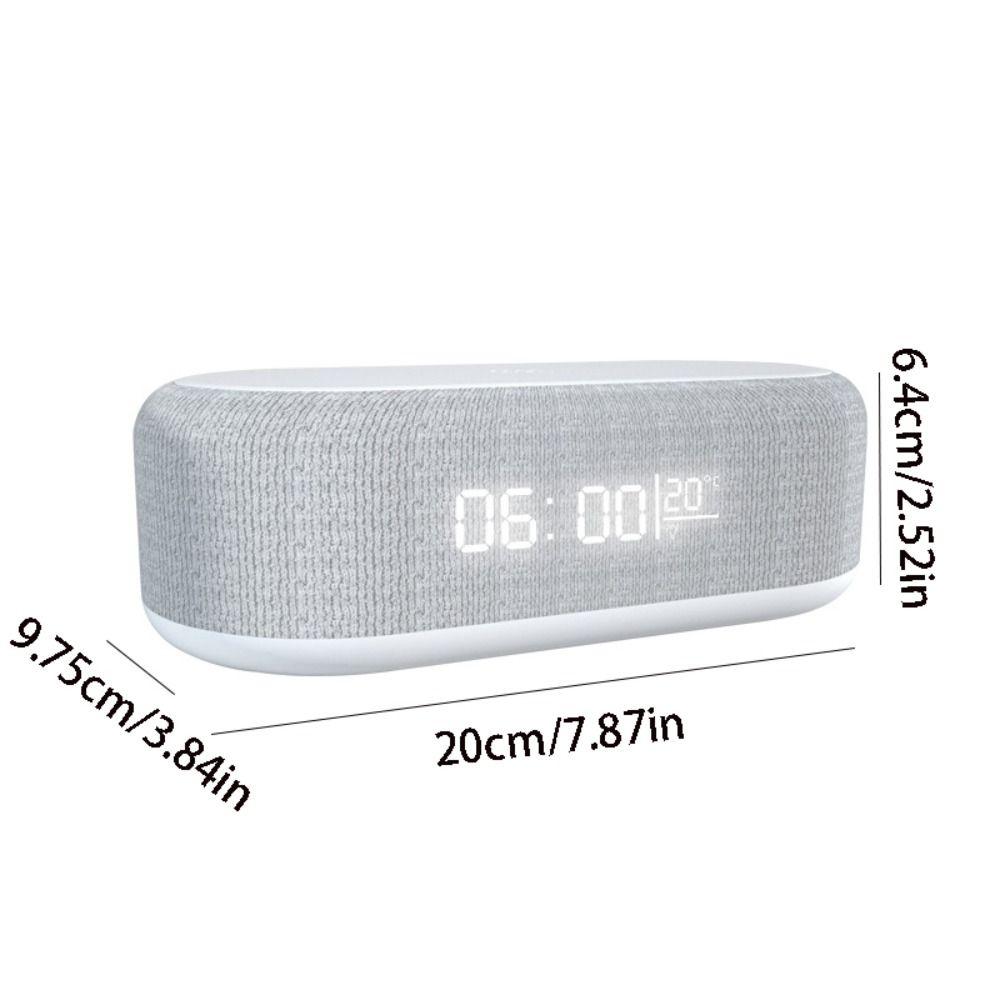 15W Wireless Charger Multifunctional Durable LED Light With Time/Temperature Display Creative Fast Charging Dock Station Bedroom