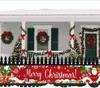 Merry Christmas Banner 120 x20 In Red Yard Sign Banners Flag Large with Xmas