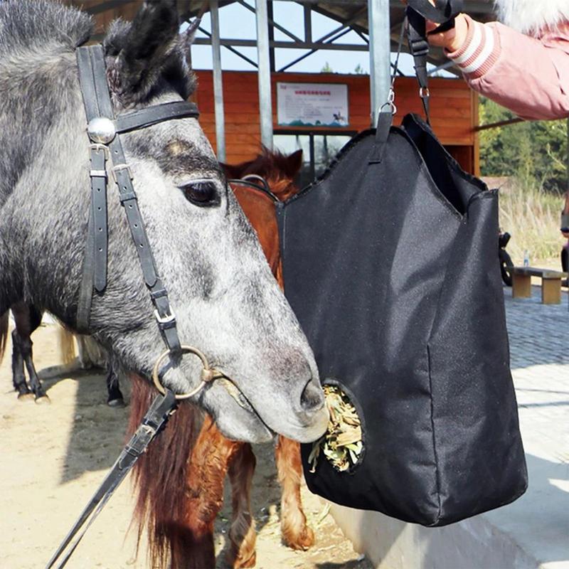Horse Hay Bag Waterproof Oxford Cloth Slow Feed Hay Bags For Horses Multifunctional Pet Accessories Lightweight Food Storage