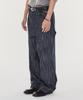 Gicheol Hem Button Wide Denim Pants (Raw Indigo)