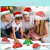 4pcs Christmas Tree Hat Sock Glove Sensory Activity Board Silica Gel Toy Puzzle