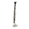 Miniature Clarinet Replica with Stand and Case Mini Musical Instrument Dollhouse Model Decoration