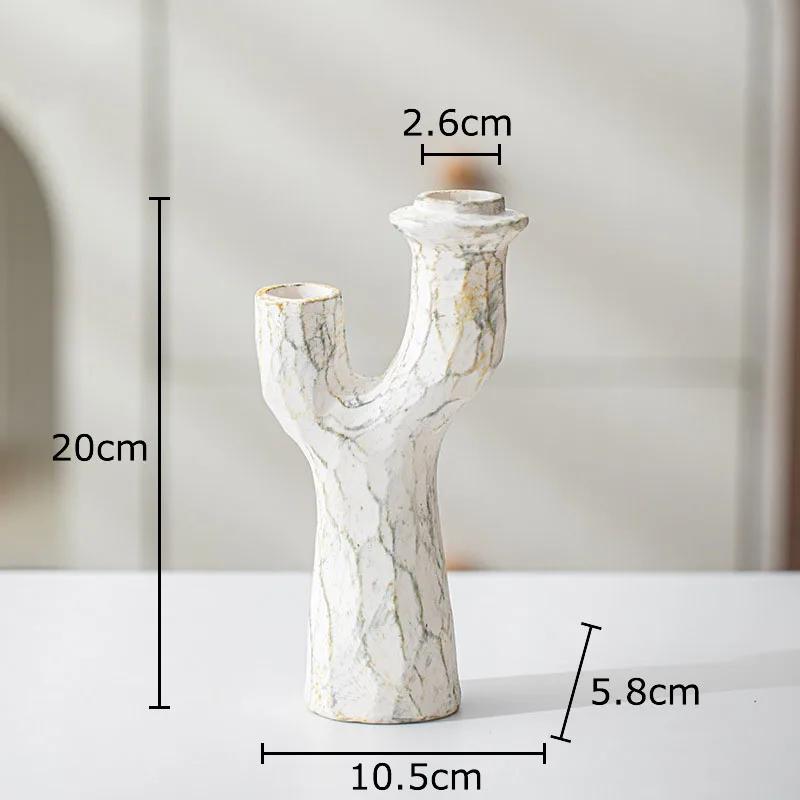 Tree Branches Shaped Vase Desk Decoration Artificial Flower Decorative Flower Arrangement Ceramic Vases Room Aesthetic Decor