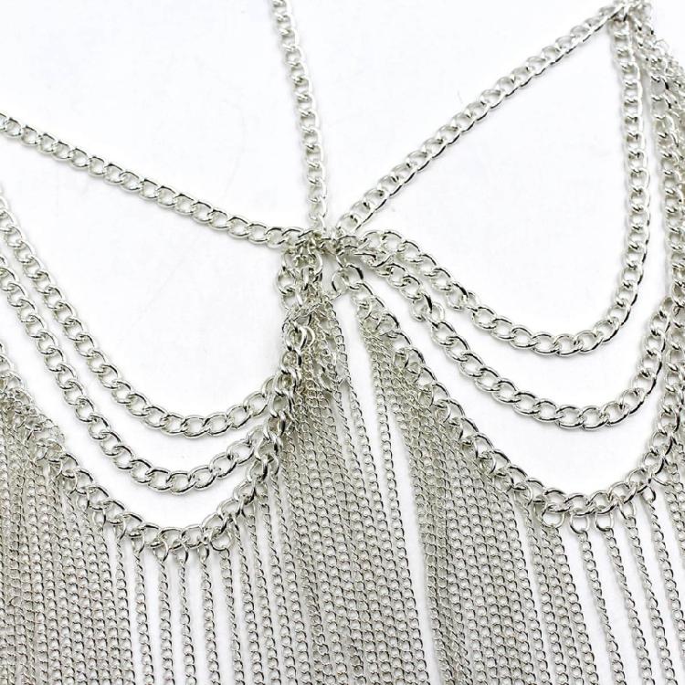 Tassels Face Chain Masquerade Mask for Halloween Costumes, Nightclub Party
