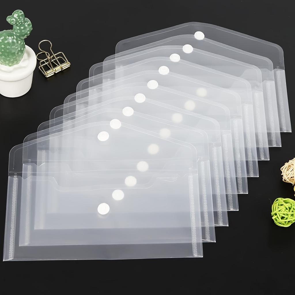A5 Transparent Document Bag for Sewing Supplies Storage - Ideal for Organizing Bills, Receipts & Invoices,Home,School,Office Use