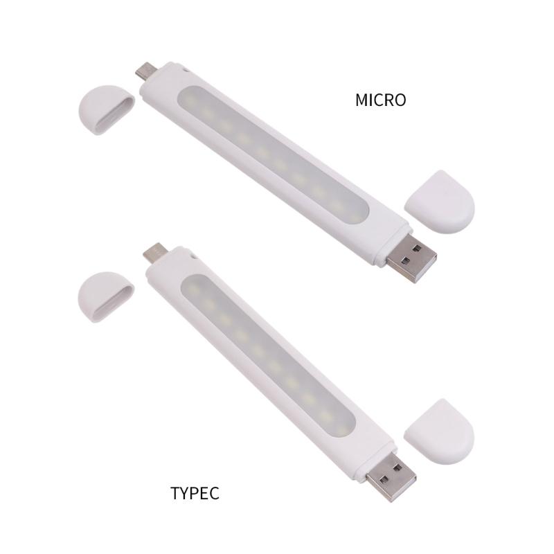Small USB LED Light with Micro USB or Type C Compatibility Power 2W with 10 Led Beads