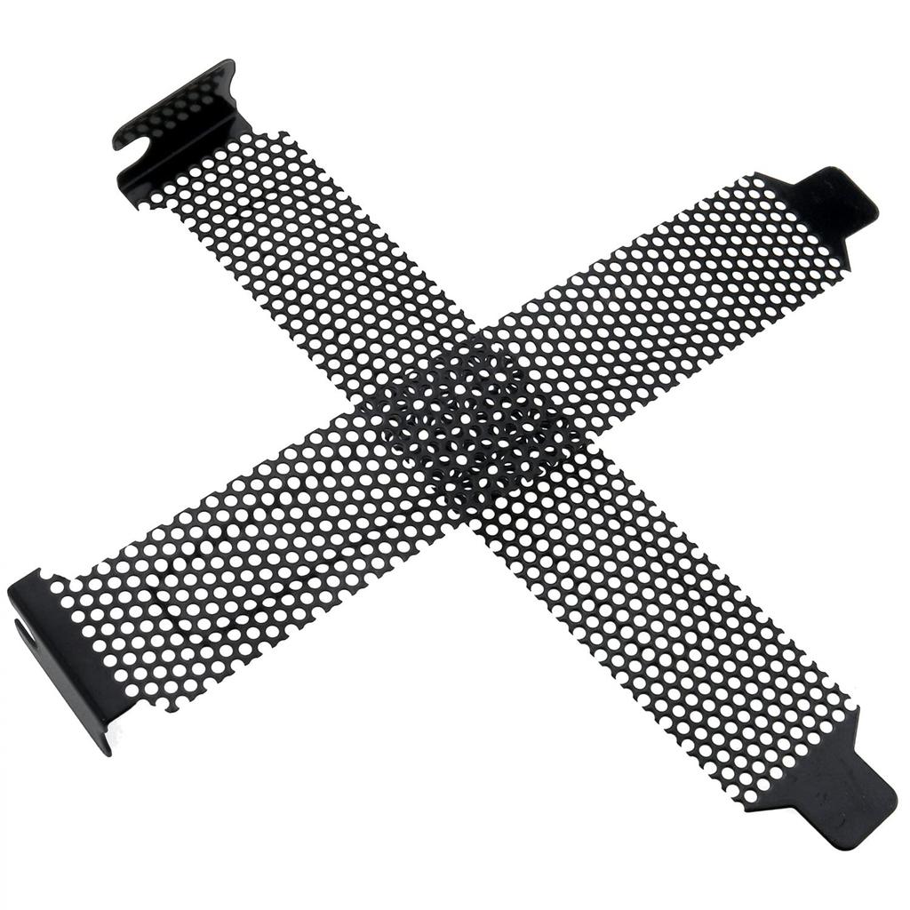 CHENJIN PCI Slot Cover 5PCS Black PCI Dust Filter Blanking Plates with 5PCS Screws Vented Slot Cover