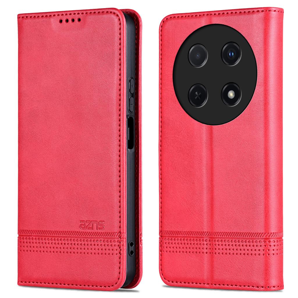 AZNS For Huawei nova 12i 4G/Enjoy 70 Pro Case Leather Cowhide Texture Wallet Phone Cover