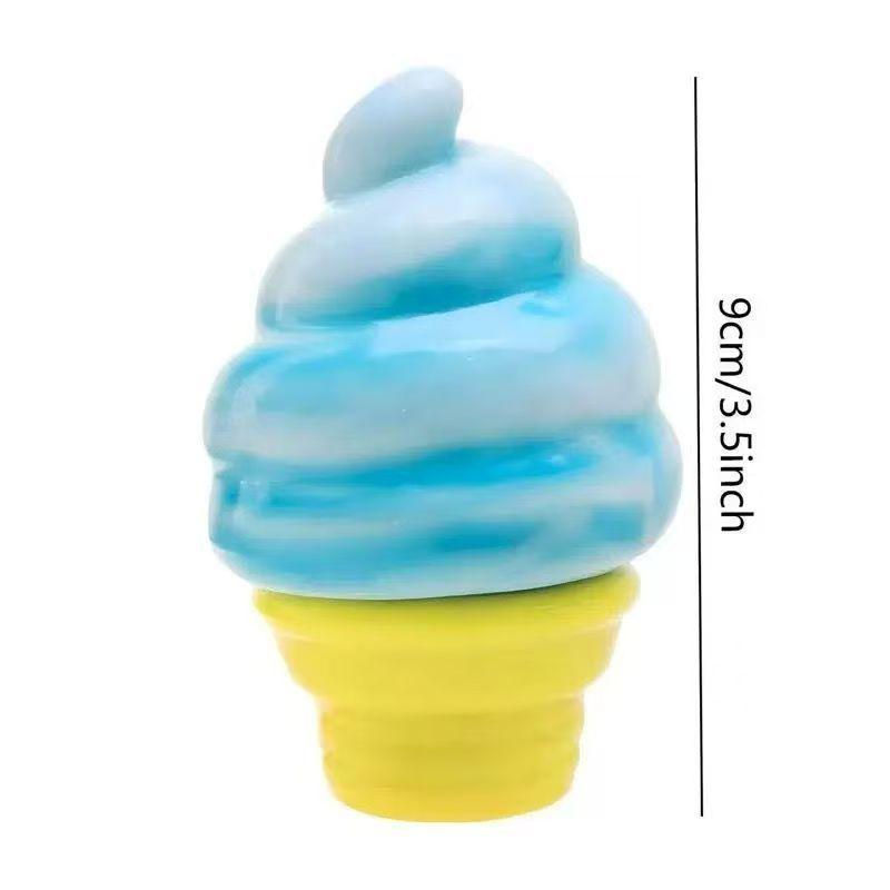 Ice Cream Cone-Shaped Decompression Toy - Cute, Soft Squeeze Toy for Stress Relief