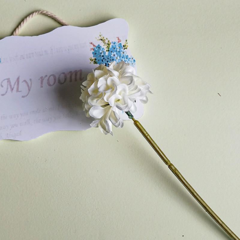 Persimmon Hydrangea Simulation Flower Small Hydrangea Simulation Bouquet Dandelion Flower Fake Flower Interior Decoration Home Decoration Flower
