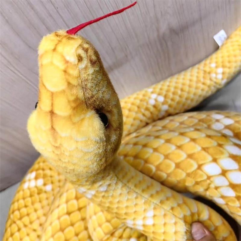 Oversized Snake Prank Toy Stuffed Animals Toy for Adult Halloween Stuffed Snake Figure Toy Prank for Kids
