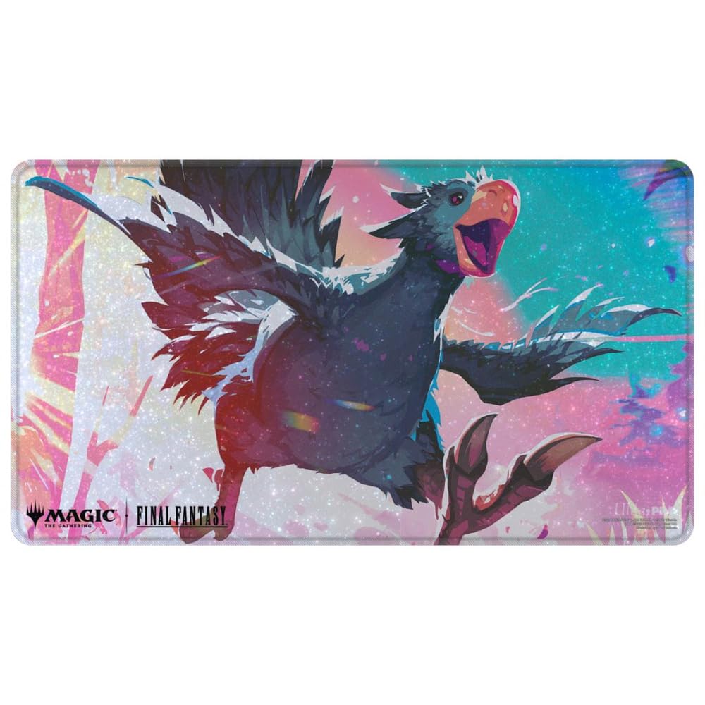Ultra Pro 88-38762 MTG Final Fantasy Premium Holofoil Traveling Chocobo Black Playmat