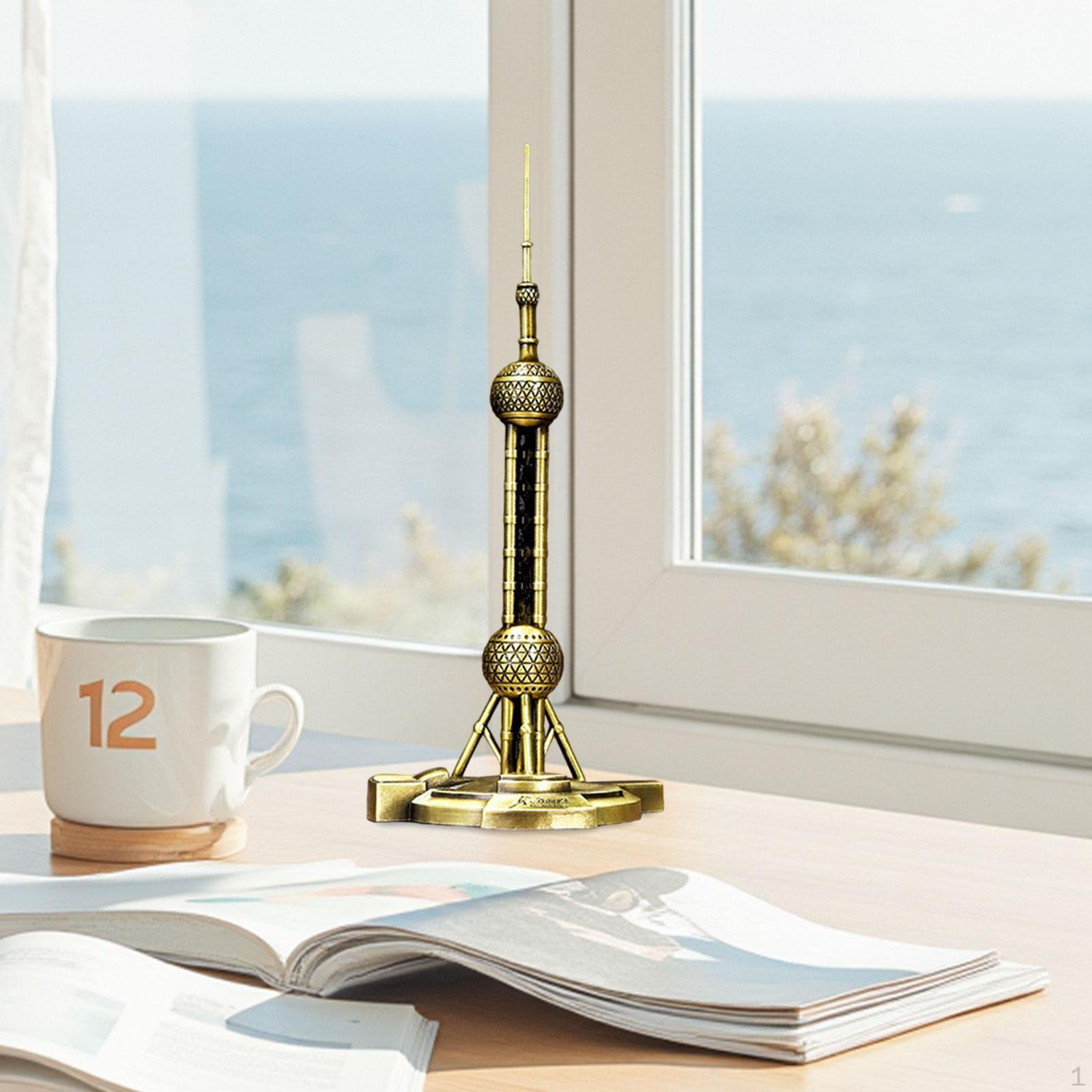 

Статуя Восточной Жемчужины Город Шанхай Китай Туристические Сувениры Ремесло Домашний Декор Модель Здания для Интерьера