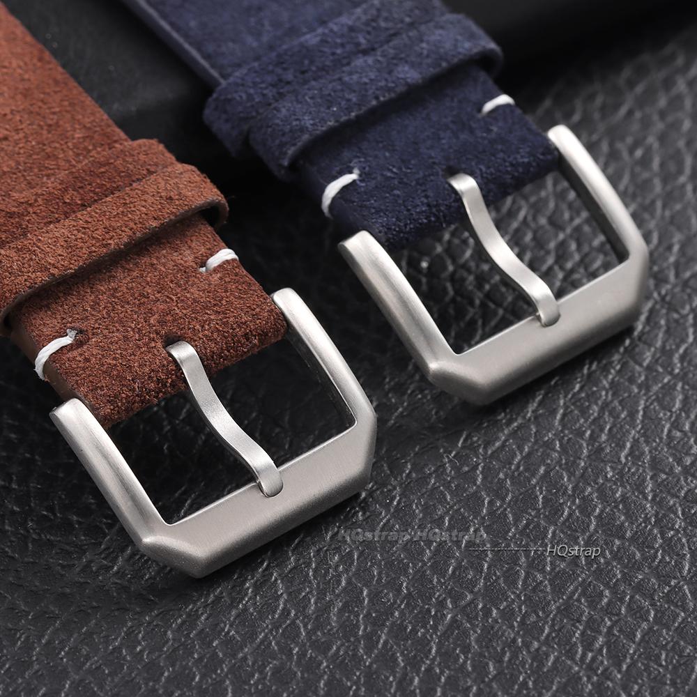 Brushed Stainless Steel Watch Pin Buckle 16mm 18mm 20mm Silver Gold Black Buckles for Leather Watch Band Strap Clasp Accessories