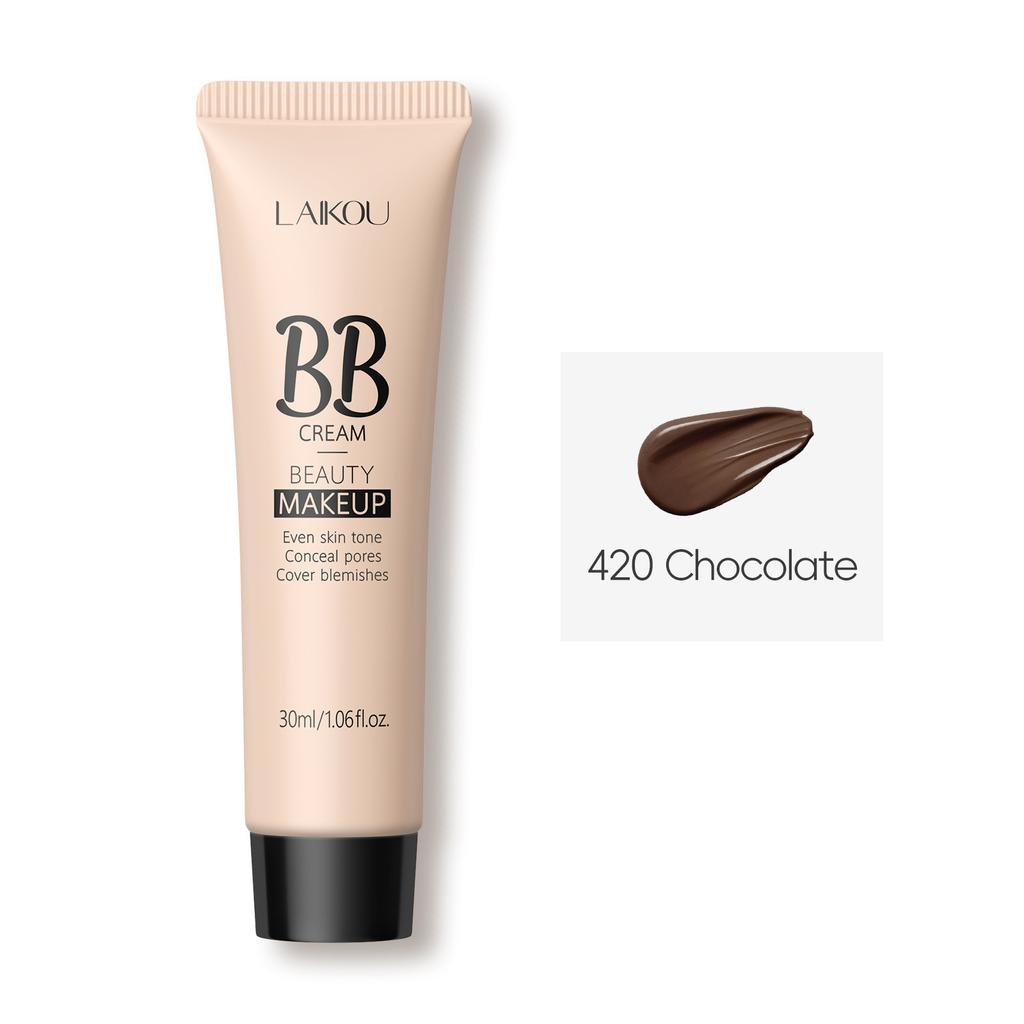 1Pcs Face Liquid Foundation Hidratante BB Cream Corretivo Controle de oleosidade Cobertura total À prova d'água Cosmético de longa duração