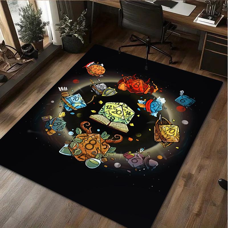 1Pc Dungeons Dragons Rug - home decoration Carpet For Living Room Bedroom Flooring Computer Chair Area Rug