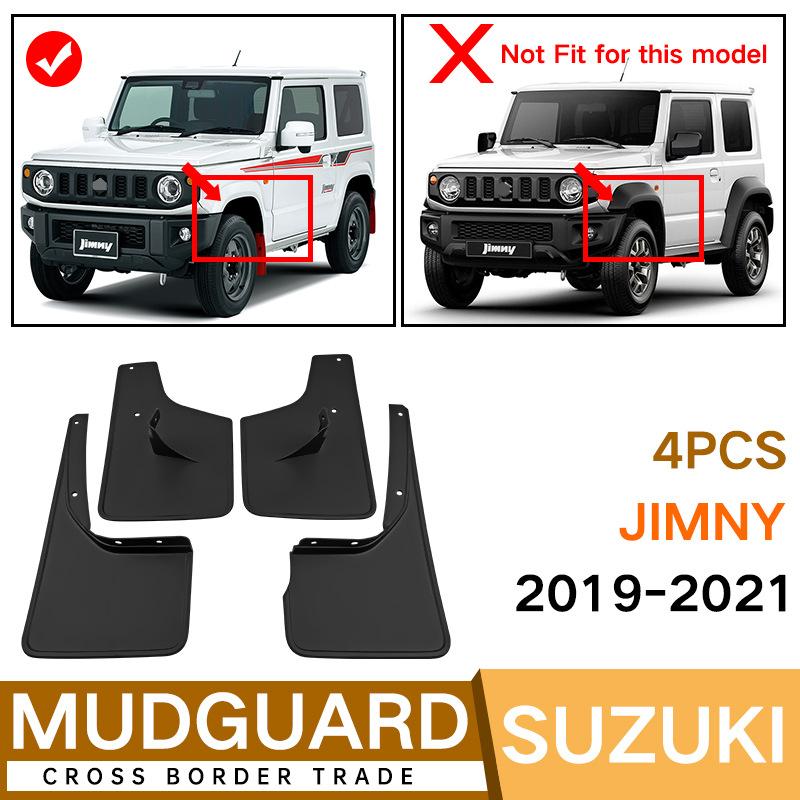 Mud Flaps For Jimny Suzuki 2005- Splash Guards Fender MudFlaps Front Rear Mudguards Car