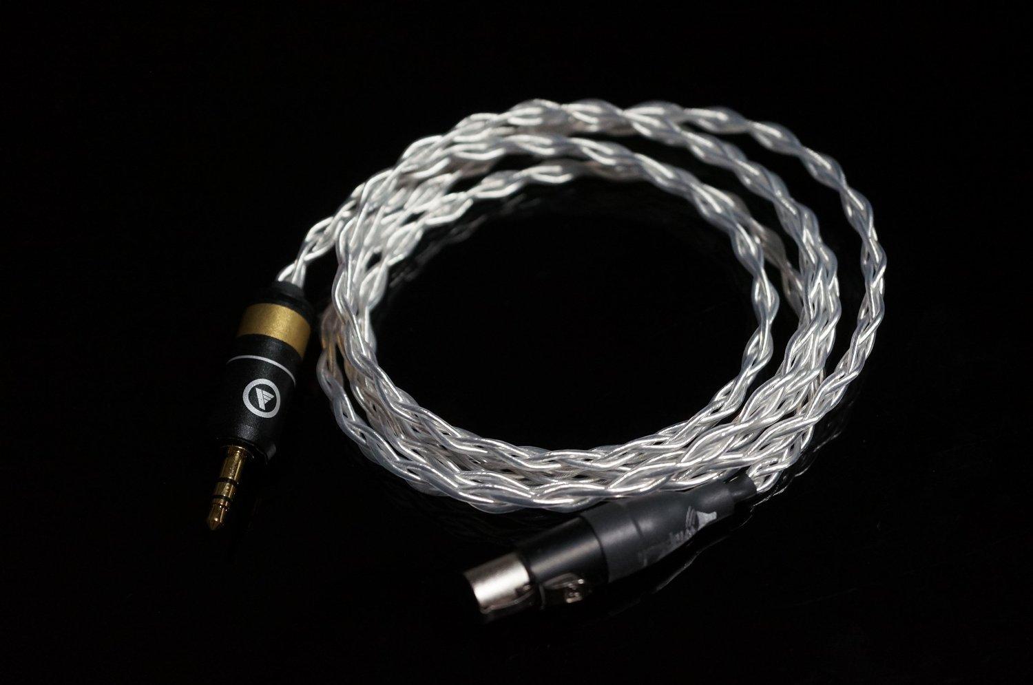 

Whiplash Audio Replacement Upgrade Cable for Twag V3 (Silver) - 1.3m (for AKG K702)