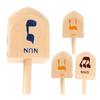 10Pcs 10 Pcs Spinning Top Toy Children Gits Wooden Crafts Wooden Spinning Dreidel  Table Decorations