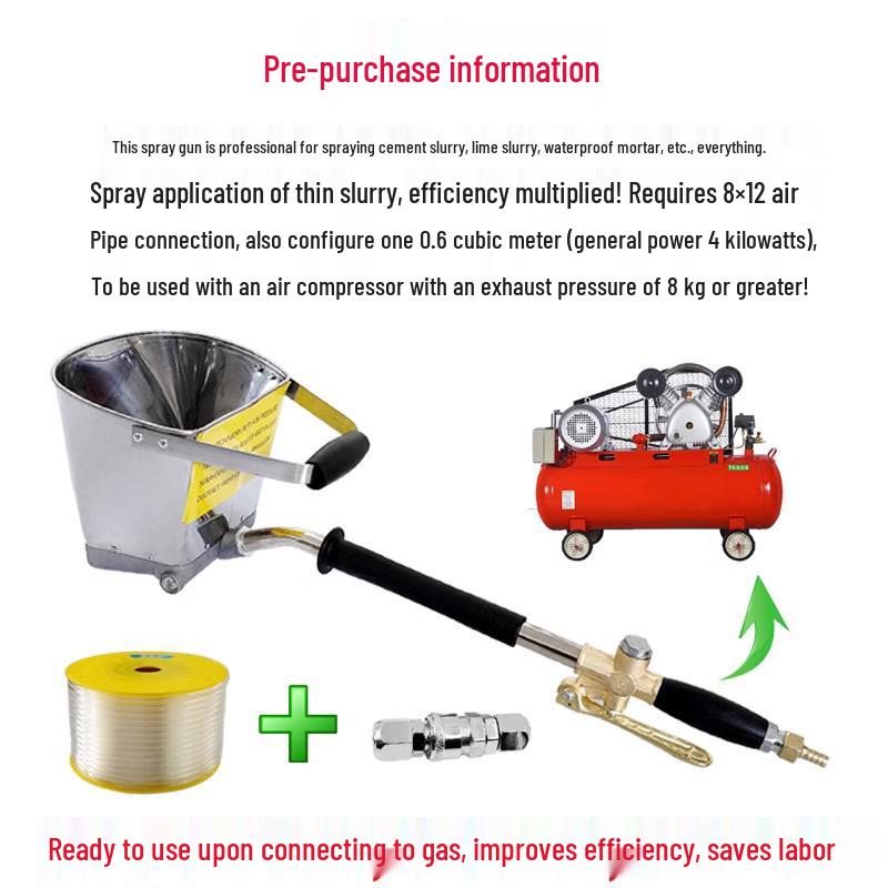 Multi-functional Cement Mortar Sprayer: Indoor/Outdoor Wall Plastering & Grouting Machine