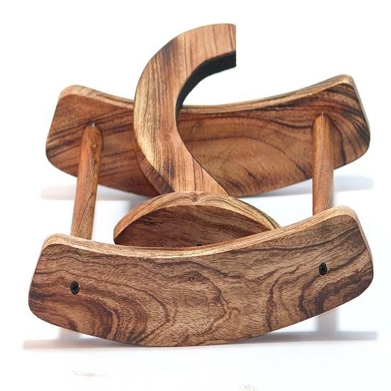 Držák na kytaru na stěnu Držák na kytaru na nástěnný dřevěný závěsný držák Basový držák s držákem trsátka,