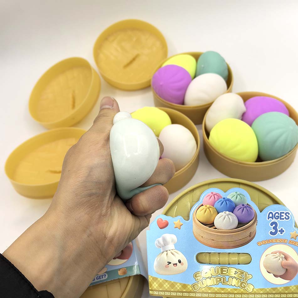 1 Stück Farben sind zufälligNeu Simulierte Knödel Squishy Entspannend Angst lindern Antistress Glück steigern Wiederverwendbar Rückprall Quietsch