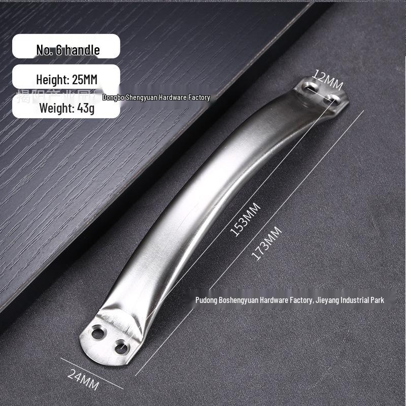Modern Stainless Steel Round Tube Cabinet Door and Drawer Pull Handle