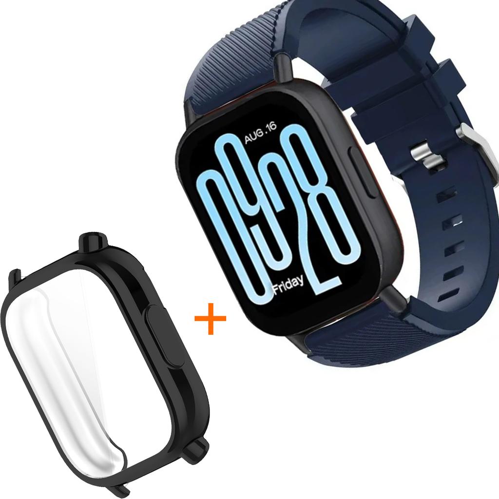 Silicone Strap With TPU Case For Xiaomi Redmi Watch 5 Active Lite Smart Watch Wrist Band And Case For Redmi Watch 5 Active Lite