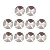 10Pcs Billiard Pool Cue Tip Shaper Part Repairing Smooth Stainless Steel Portable Billiard Accessory for Practice Bar Game Room