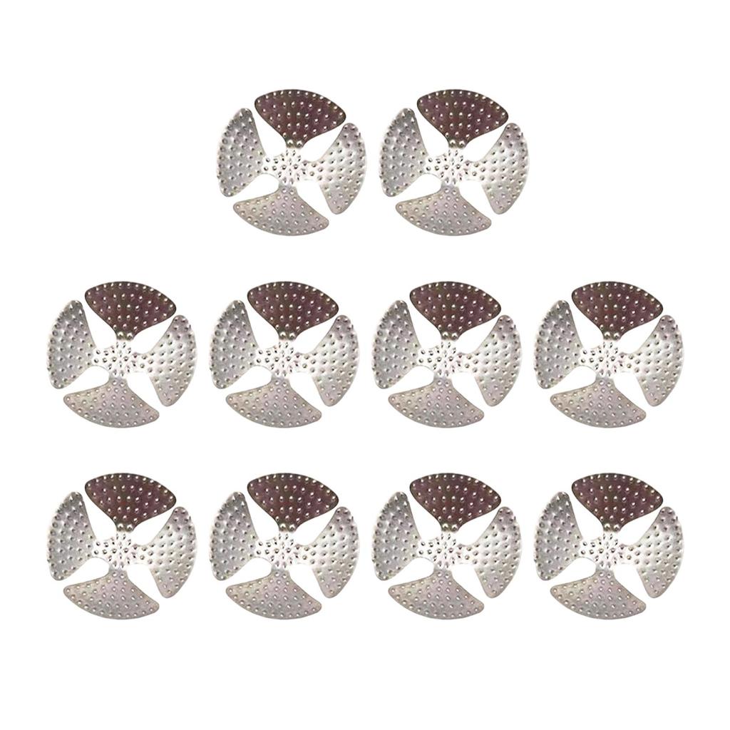 10Pcs Billiard Pool Cue Tip Shaper Part Repairing Smooth Stainless Steel Portable Billiard Accessory for Practice Bar Game Room