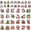 6 Stück 2D Flache Weihnachten DIY Kristall Kühlschrankmagnet Runde Diamant Strass Kühlschrankaufkleber Diamond Art Kits für Heimdeko