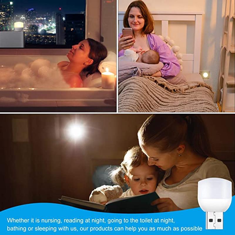 USB Reading Light Led Night Lights for Power Bank Reading Lamp for Laptop Notebook Desk Book Work Lighting