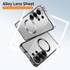 Irregular Alloy Frame Fosted Translucent MagSafe Phone Case
