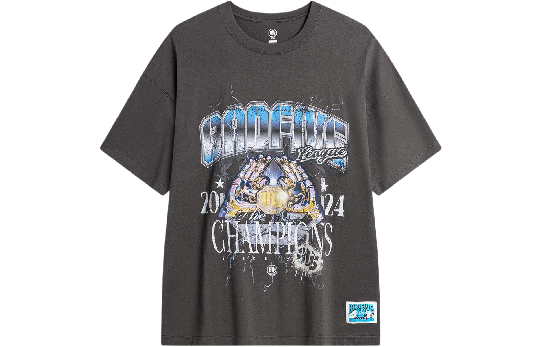 Li Ning T Shirt Men s Obsidian Gray AHSU415-1 L