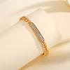 Miami Cuban Link Bracelet Women Zircon-Embellished Fashion Jewelry Copper Wristband
